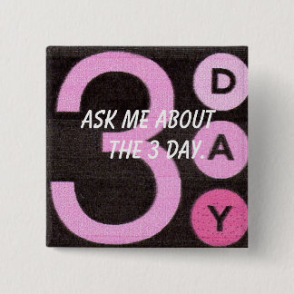 Ask about 3 day - Customised 15 Cm Square Badge