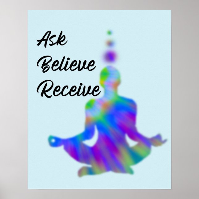 ASK BELIEVE RECEIVE  POSTER (Front)