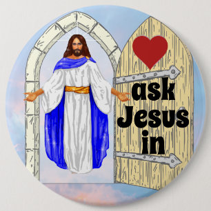 ask Jesus in 6 Cm Round Badge