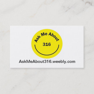 Ask me about 316 reference card