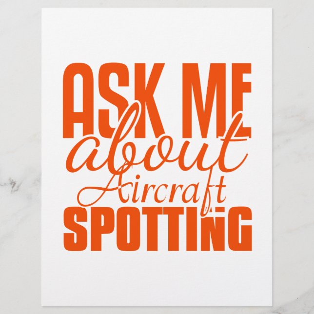 Ask Me About Aircraft Spotting (Front)