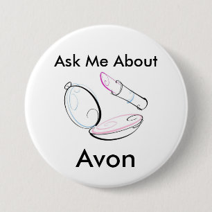 Ask Me About Avon - Round Button