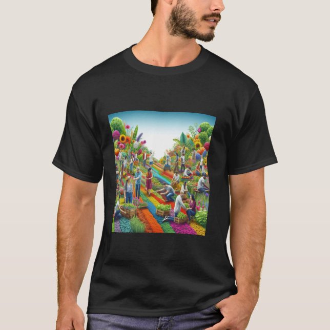 Ask Me About Cohesion - Love Peace Unity Respect T-Shirt (Front)