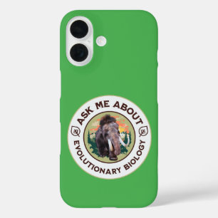 Ask Me About Evolutionary Biology Woolly Mammoth iPhone 16 Case