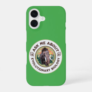 Ask Me About Evolutionary Biology Woolly Mammoth iPhone 16 Case