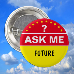 Ask Me About FUTURE - personalised text 3 Cm Round Badge
