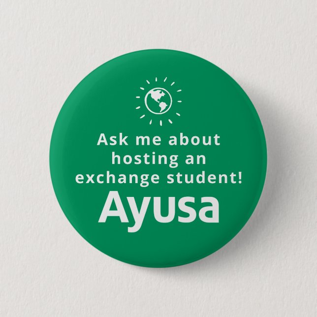 Ask Me About Hosting Button 2022 (Front)