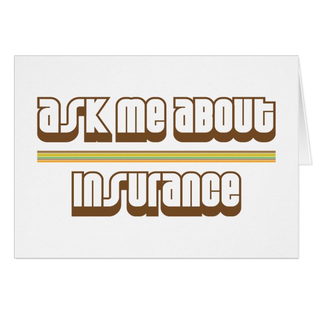 Ask Me About Insurance (Front Horizontal)