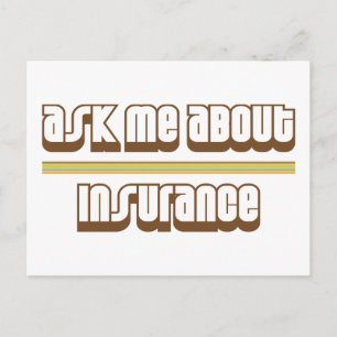 Ask Me About Insurance Postcard
