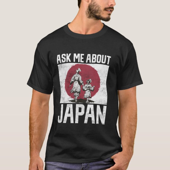Ask me about Japan Japanese Long Sleeve T Shirt (Front)