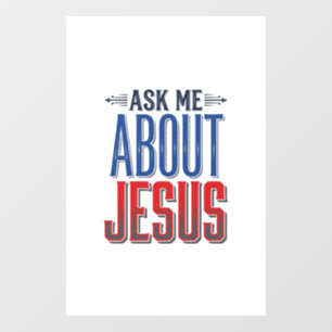 Ask Me About Jesus Vintage Christian Shirt Design