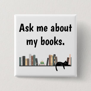 Ask Me About My Books Button
