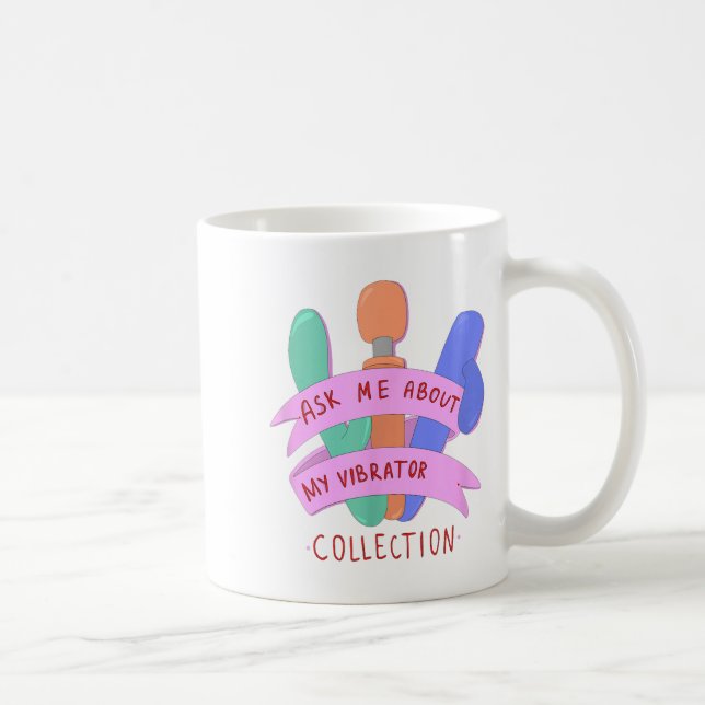 Ask Me About My Collection Embarring Women's  Coffee Mug (Right)