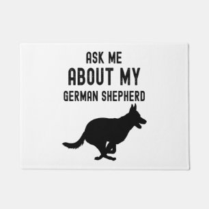 Ask Me About My German Shepherd  Doormat