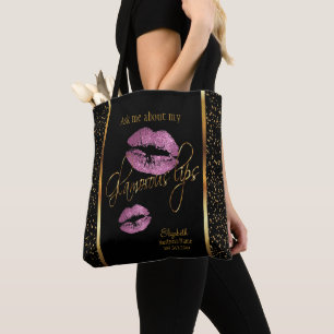 Ask me about my Glamourous Lips -So Pink Design Tote Bag