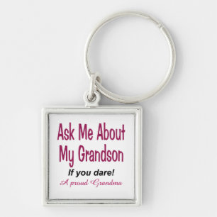 Ask me about my grandson key ring