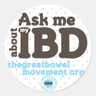 Ask Me About My IBD Sticker - Dots
