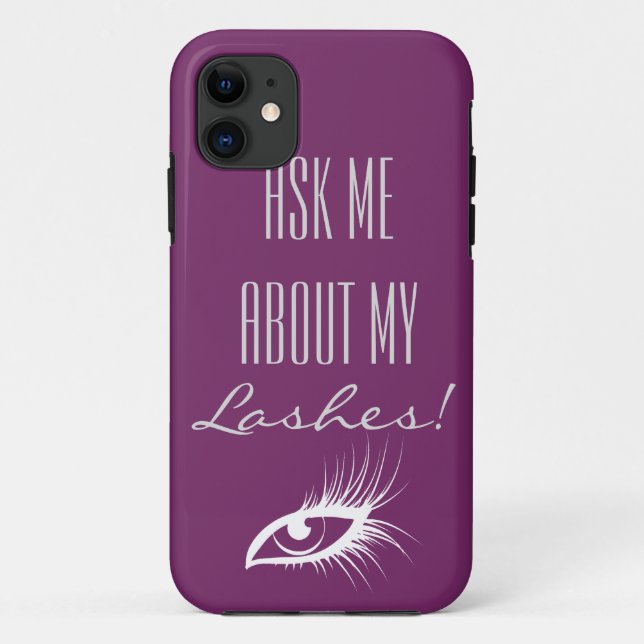 Ask me about my lashes Case-Mate iPhone case (Back)