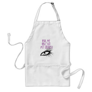 Ask Me About My Lashes! Standard Apron