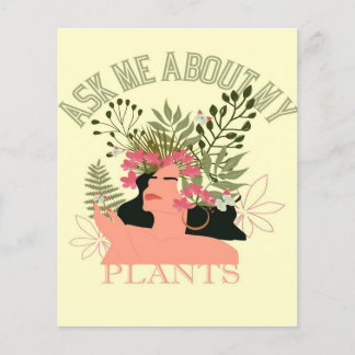Ask Me About My Plants | Gift For Mum Flyer