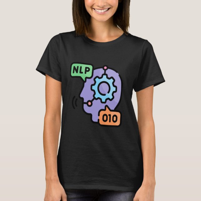 Ask Me About NLP Neuro-Linguistic Programming T-Shirt (Front)