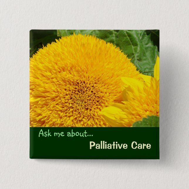 Ask me about Palliative Care buttons Healthcare (Front)