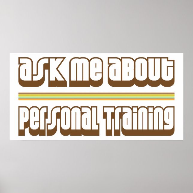 Ask Me About Personal Training Poster (Front)
