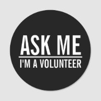 Ask Me | Black Volunteer Badge