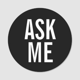 Ask Me   Black Volunteer Badge