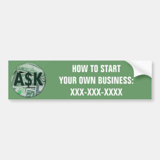 Ask Me Bumper Sticker