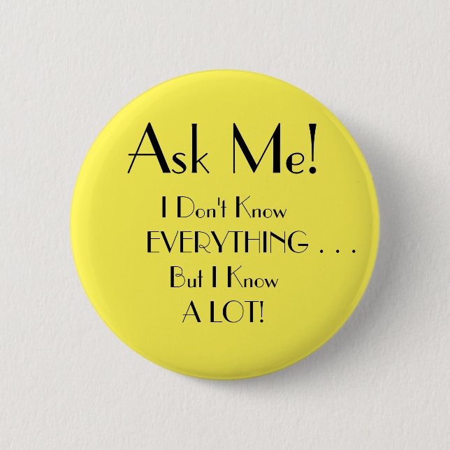 Ask Me Button (Front)