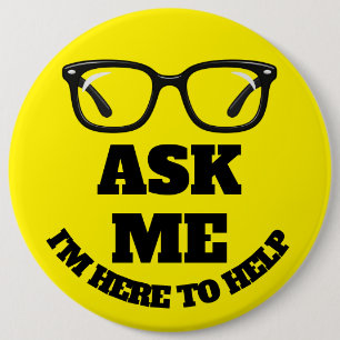 Ask Me Conference Button–Networking & Event Badge