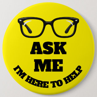 Ask Me Conference Button–Networking & Event Badge