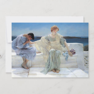 Ask Me No More by Alma Tadema, Wedding Invitation