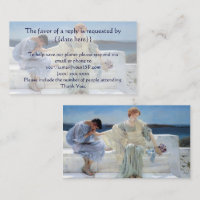 Ask Me No More by Alma Tadema Wedding RSVP