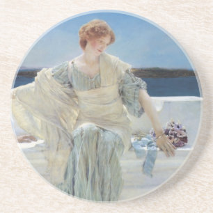 Ask Me No More by Sir Lawrence Alma Tadema Coaster