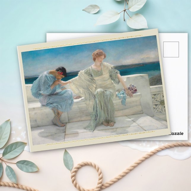 Ask me no more, Lawrence Alma-Tadema Postcard (Creator Uploaded)