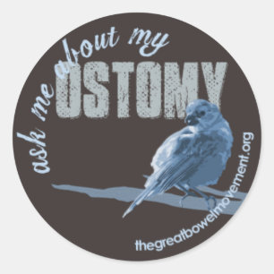 Ask Me Ostomy Little Birdie Sticker