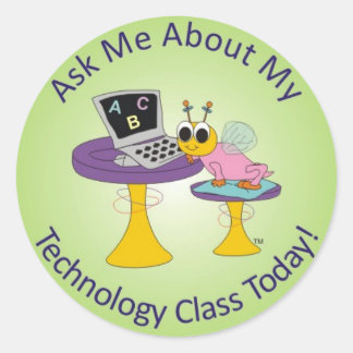Ask Me ...Sticker Classic Round Sticker