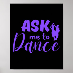 Ask Me To Dance Couple Social Dancing Poster