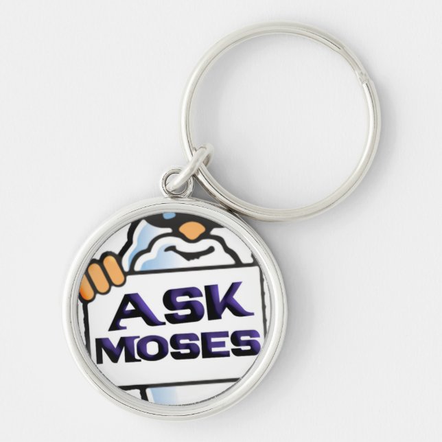 Ask Moses Key Ring (Front)