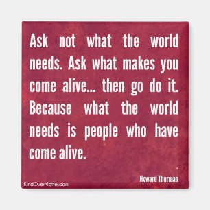 Ask not what the world needs... magnet