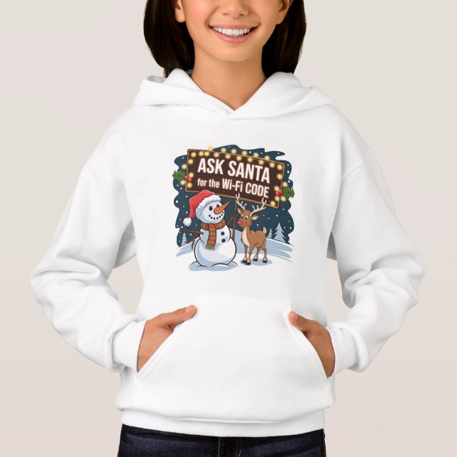 Ask Santa for the Wi-Fi Code: Festive and Funny (Front)