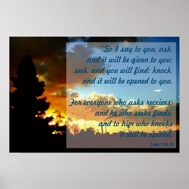 Ask, Seek, Knock 19" x 13", Poster (Front)