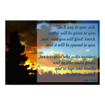 Ask, Seek, Knock 19" x 13", Poster