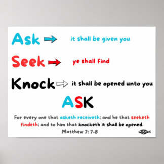 Ask Seek Knock Poster