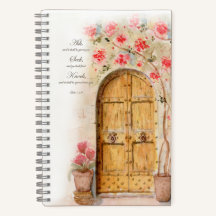 Ask Seek Knock Scripture Verse Spiral Notebook