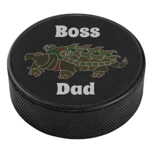 Ask the Boss Dad Alligator Snapping Turtle Hockey Puck