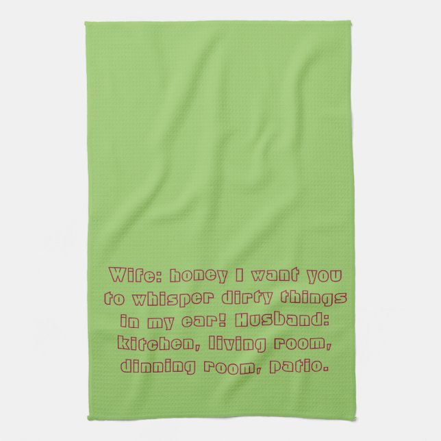 Asking for trouble towell tea towel (Vertical)