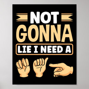 Asl Alphabet American Sing Language Asl Teacher I  Poster